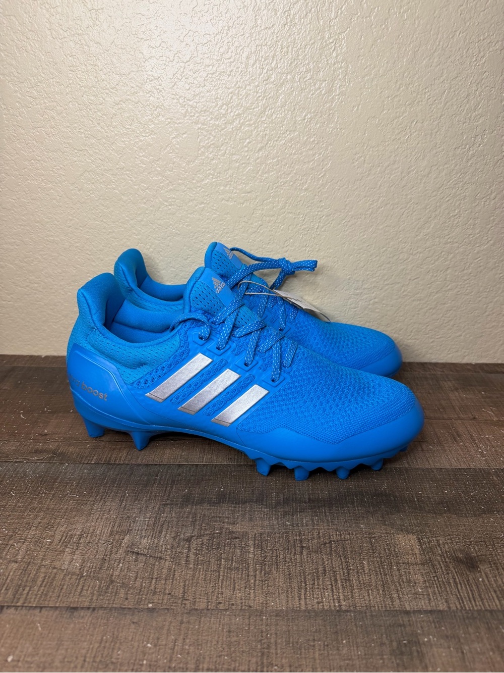 Adidas UltraBoost Cleats “Solar Blue”
- Size 11 Men.